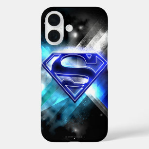 Superman Stylized Blue White Crystal Logo title_seo2
