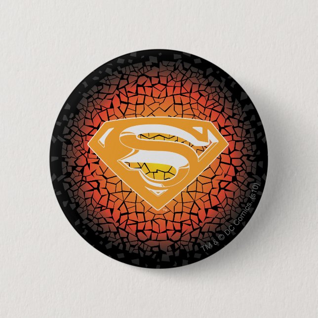 Superman Stylized | Crackle Logo Button (Vorderseite)