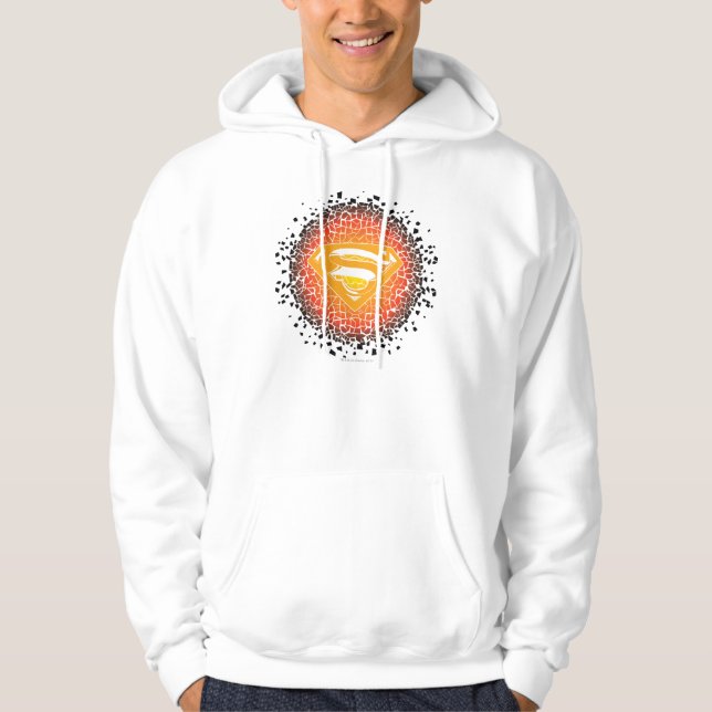 Superman Stylized | Crackle Logo Hoodie (Vorderseite)