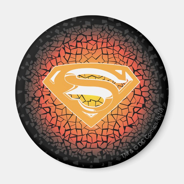 Superman Stylized | Crackle Logo Magnet (Vorne)