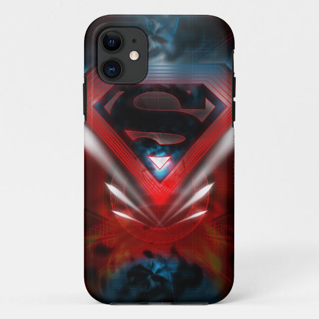 Superman Stylized | Futuristisches Logo Case-Mate iPhone Hülle (Rückseite)