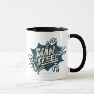 Superman Stylized Man of Steel Splash Logo Tasse