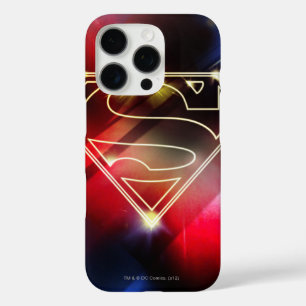 Superman Stylized Shiny Yellow Kontur Logo iPhone 16 Pro Hülle
