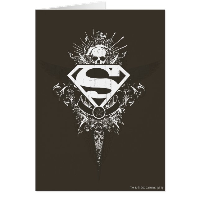 Superman Stylized | Stern und Schwarzweißlogo (Vorne)