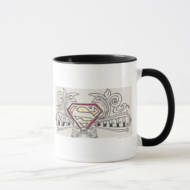 Superman Stylized | Textil-Logo Tasse (Rechts)
