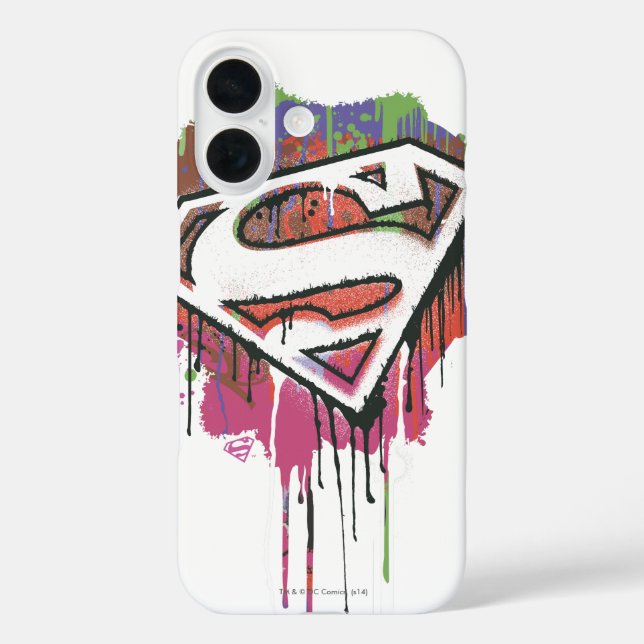 Superman Stylized | Twisted Innocence-Logo iPhone 16 Hülle (Rückseite)