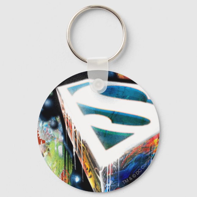 Superman Stylized | Urban Graffiti-Logo Schlüsselanhänger (Vorderseite)