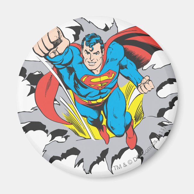 Superman Tears Thru Magnet (Vorne)