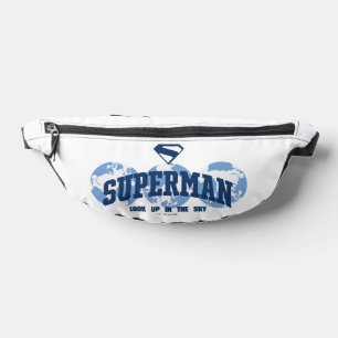 Superman über den Globus Bauchtasche