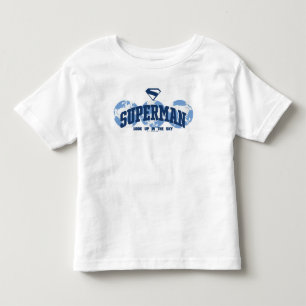 Superman über den Globus Kleinkind T-shirt
