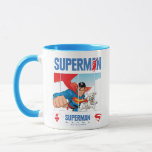 Superman und Krypto fliegen Tasse
