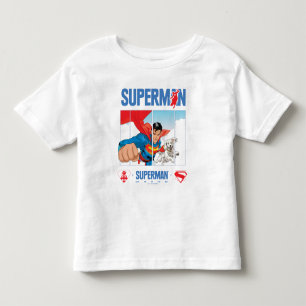 Superman und Krypto im Flug Kleinkind T-shirt