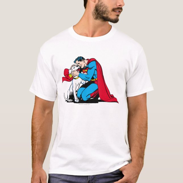 Superman und Krypto T-Shirt (Vorderseite)
