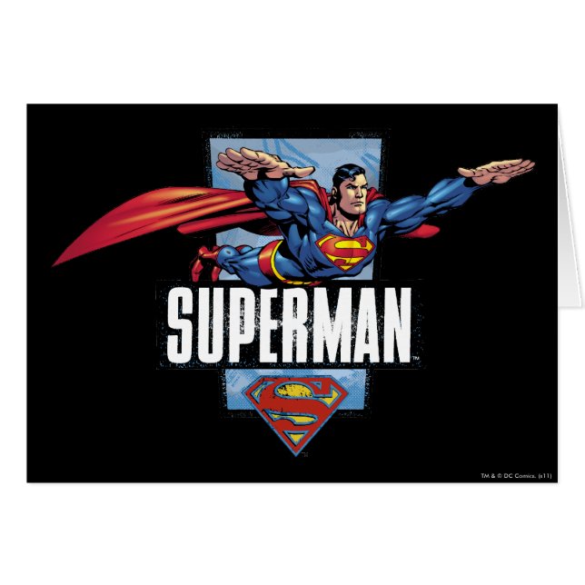 Superman und Logo Borded (Vorderseite (Horizontal))