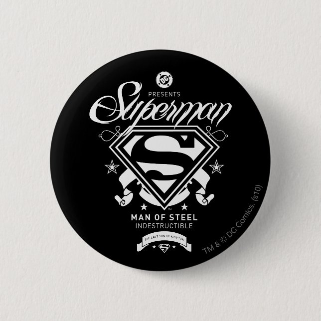 Superman-Wappen Button (Vorderseite)