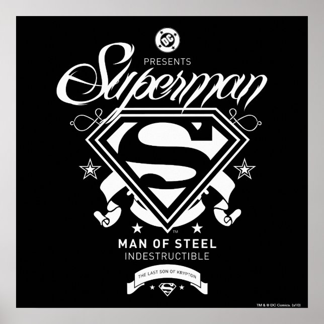 Superman-Wappen Poster (Vorne)