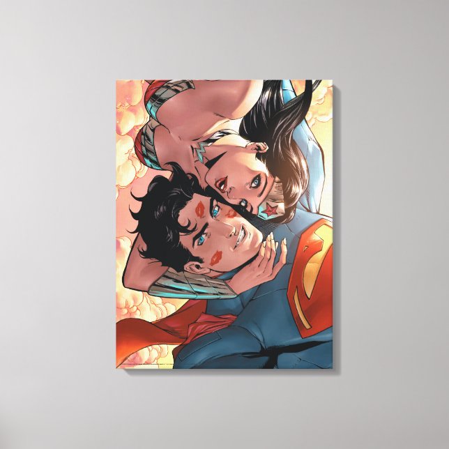Superman/Wonder Woman Comic Cover #11 Variante Leinwanddruck (Vorderseite)