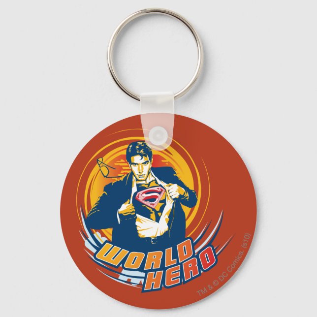 Superman World Hero Schlüsselanhänger (Vorderseite)