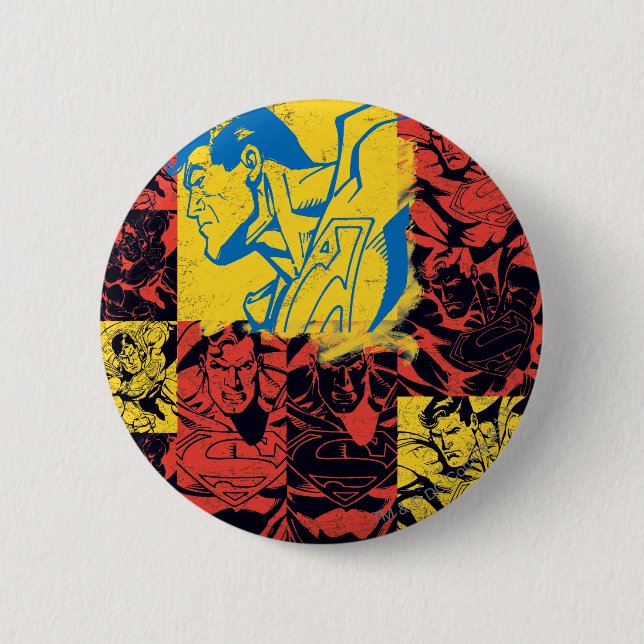 Superman Yellow and Red Button (Vorderseite)