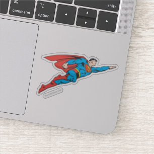 Supermann, der nach rechts fliegt aufkleber