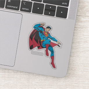 Supermann, der rückwärts fliegt aufkleber