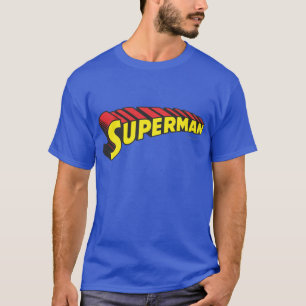 Supermann  Logo für gelbe rote Buchstaben T-Shirt