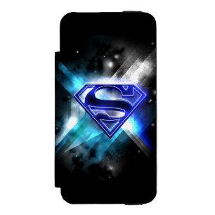 Supermann-stilisiertes   blaues weißes incipio watson™ iPhone 5 geldbörsen hülle