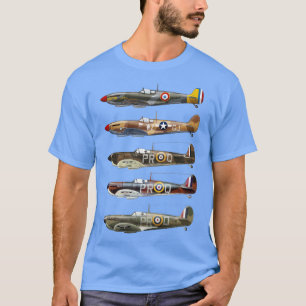 Supermarine Spitfire ist ein britisches Kampfflugz T-Shirt