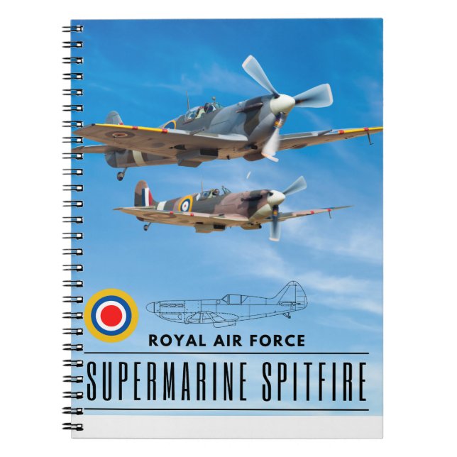 SUPERMARINE SPITFIRE - ROYAL AIR SQUADRON NOTIZBLOCK (Vorderseite)