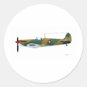 Supermarine Spitfire Runder Aufkleber