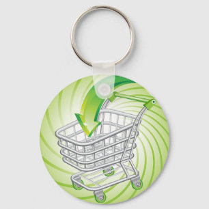 Supermarkt-Einkaufswagen Schlüsselanhänger