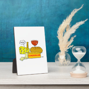 Supermarkt Limburger Cartoon Desk Fotoplatte