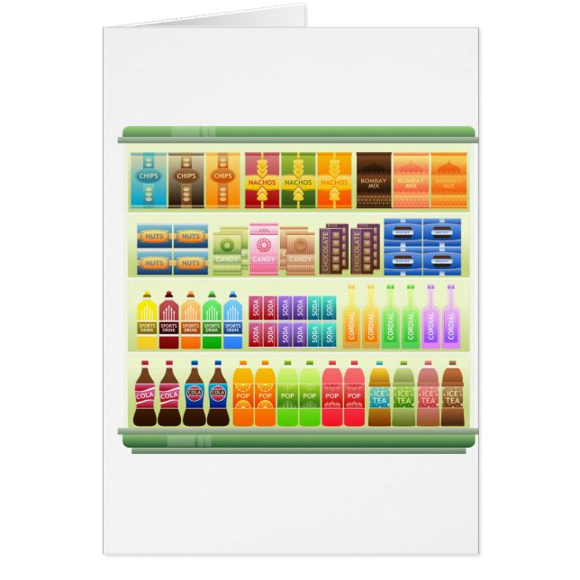 Supermarkt-Regalprodukte Snacks (Vorne)