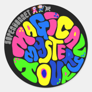 Supermarkt - Zauberhafter Reiseteilaufkleber Runder Aufkleber