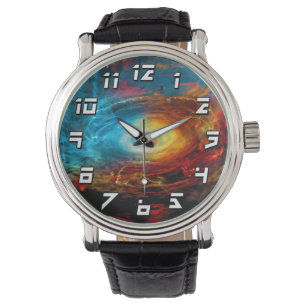 Supermassive Schwarzes Loch-Illustration Armbanduhr