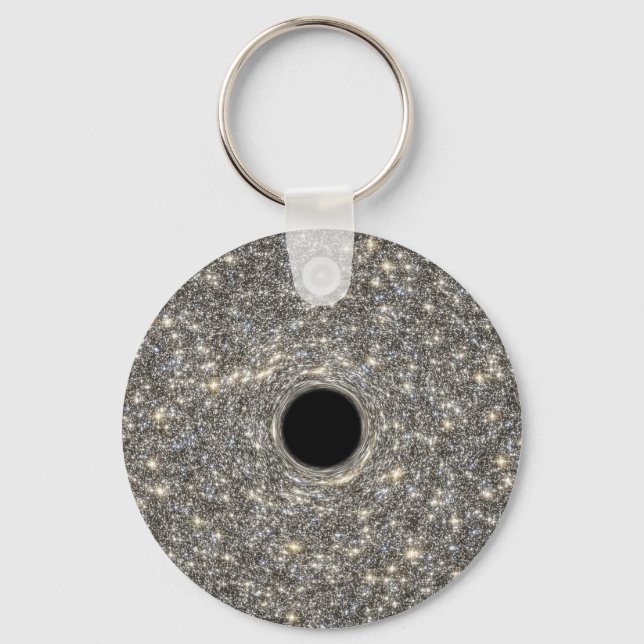 Supermassives schwarzes Loch in der Mitte einer Ga Schlüsselanhänger (Vorderseite)
