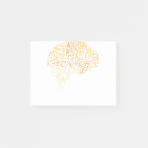 Supermenschliche Hirngeschenk für Neurowissenschaf Post-it Klebezettel