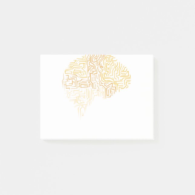 Supermenschliche Hirngeschenk für Neurowissenschaf Post-it Klebezettel (Vorderseite)