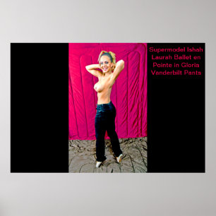 Supermodel Ishah Laurah in Gloria Vanderbilt Pants Poster