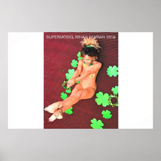 SUPERMODEL ISHAH LAURAH ST. PATTY'S DAY 2018 POSTER (Vorne)