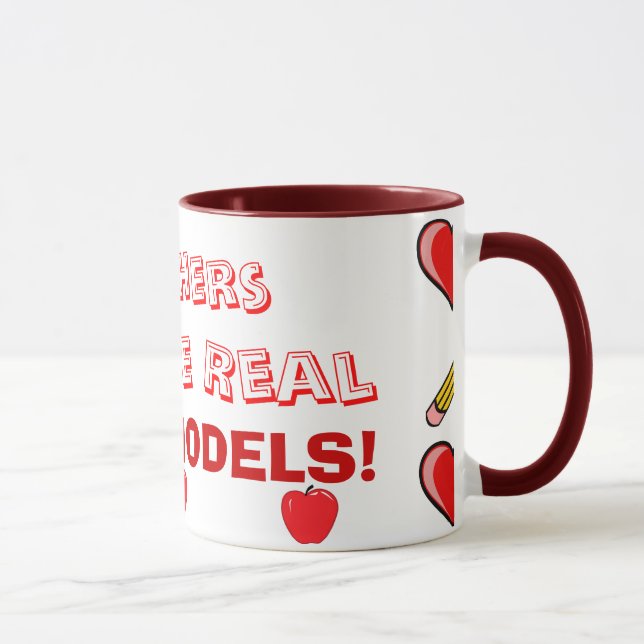 Supermodel-Lehrer! Tasse (Rechts)