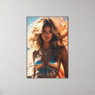 Supermodel Stretched Canvas Print Leinwanddruck