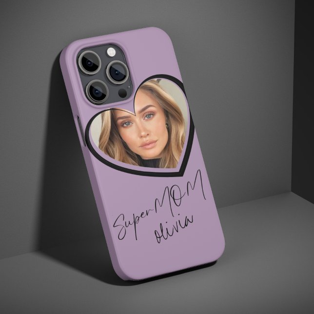 SuperMOM Foto Elegant Modernes Lila Case-Mate iPhone 14 Hülle (Von Creator hochgeladen)