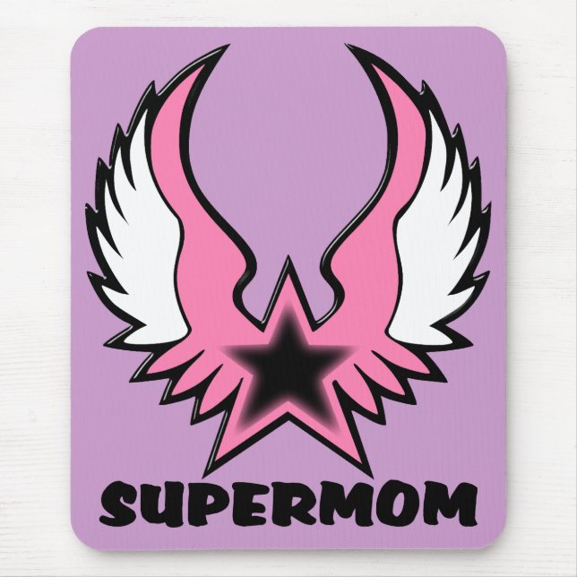 SuperMom: Meine Mutter ist meine Superheldin Mousepad (Vorne)
