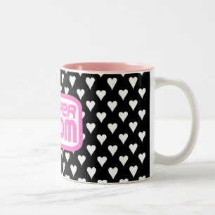 SUPERMOM MIT DER LIEBE-TASSE ZWEIFARBIGE TASSE