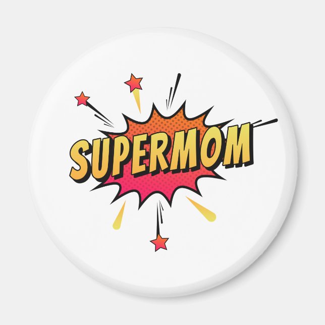 Supermom Retro Comic Pop Art | Magnet (Devant)