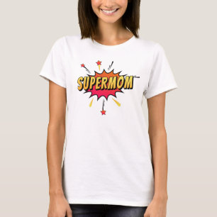 Supermom Retro Comic Pop Art  T-shirt