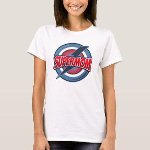 SuperMom Retro-Logo-Stil T-Shirt
