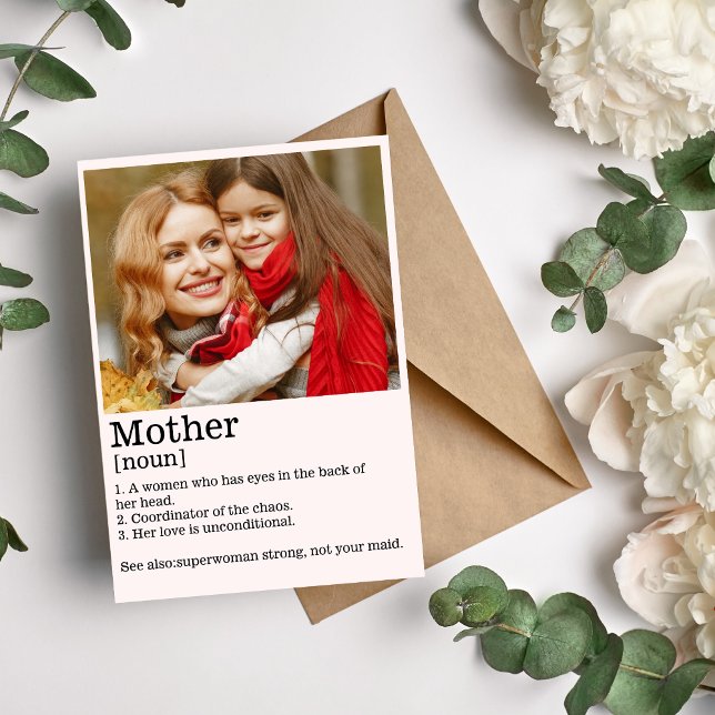 Supermom Wörterbuchdefinition Feiertagskarte (Von Creator hochgeladen)