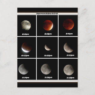 Supermond & Eclipse Postkarte
